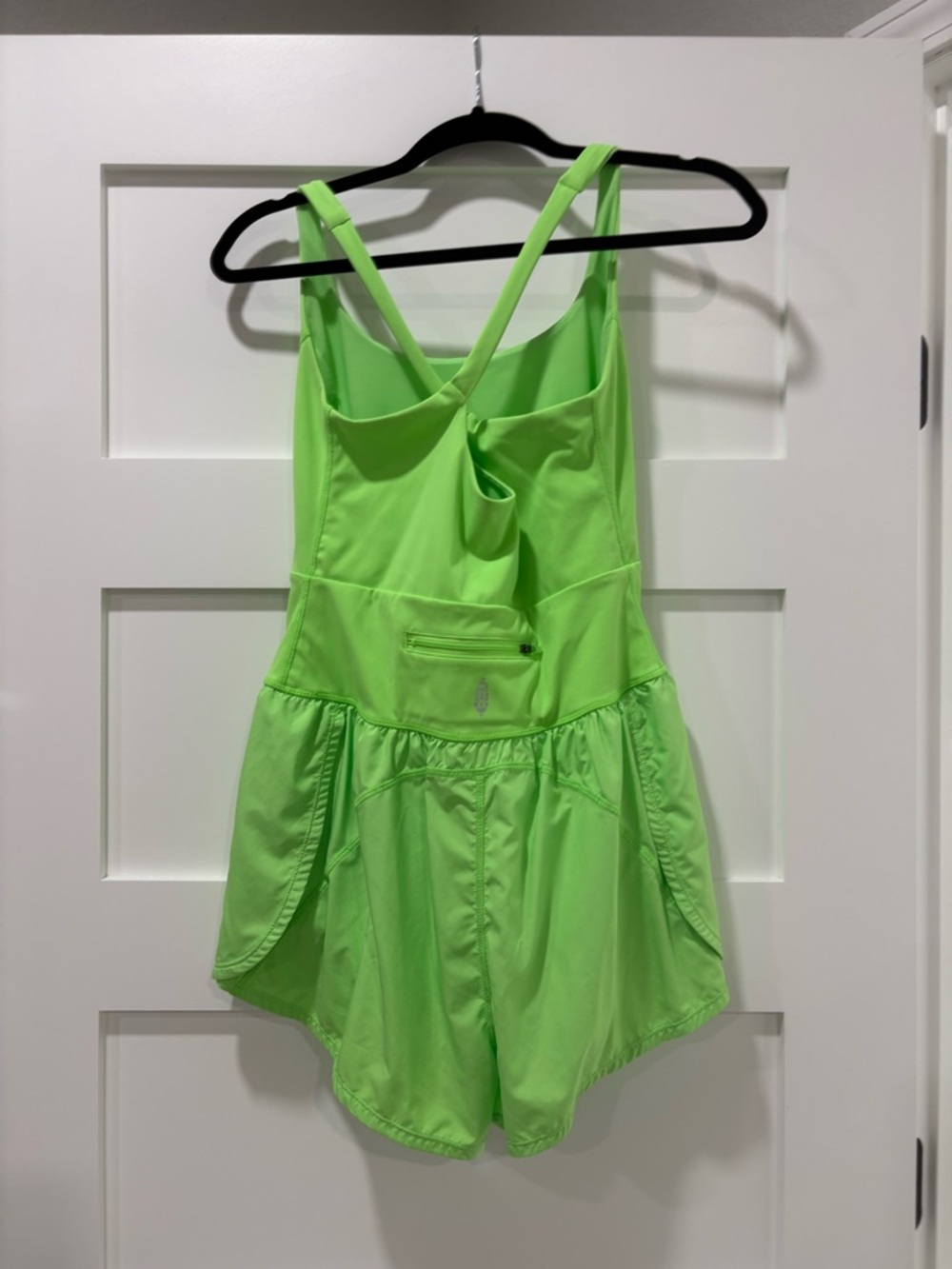 FP Movement by Free People Neon Green Cutout Romper Jumpsuit - Picture 2 of 3